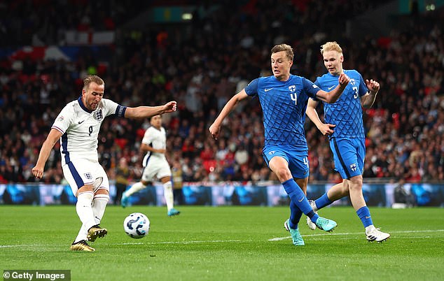 Kane put England ahead with a stunning strike, before adding a second goal a few minutes later