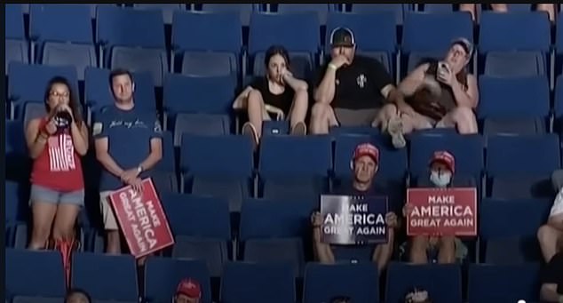 A Harris campaign ad released earlier on Tuesday showed images of sparsely populated bleachers at a Trump rally to get under the ex-president's skin