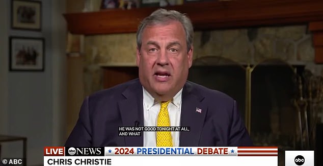 Chris Christie, the former two-term New Jersey governor who twice unsuccessfully ran against Trump for the GOP nomination before ultimately turning against the former president, also praised Harris and criticized Trump