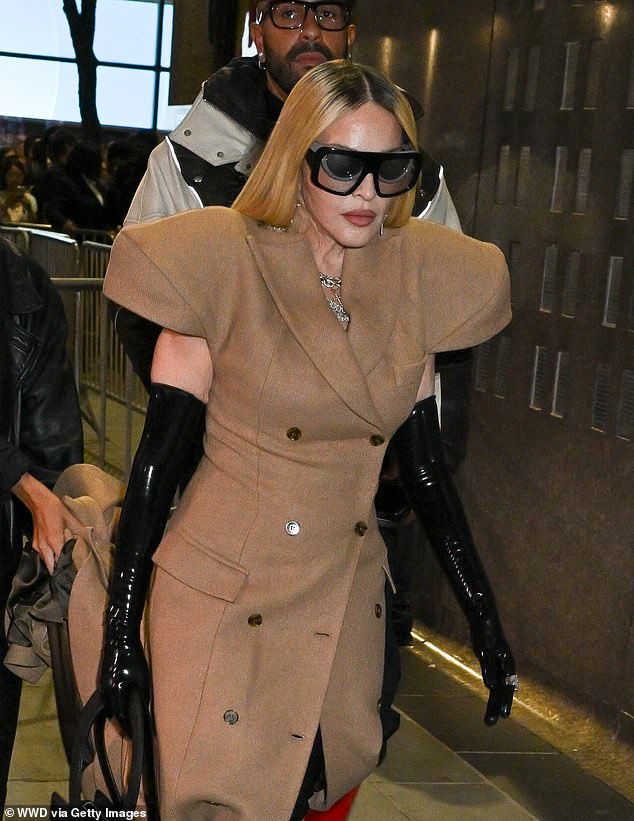 Madonna, whose eldest daughter is also enjoying the NYFW festivities, arrived at the invite-only event with her massive entourage in tow