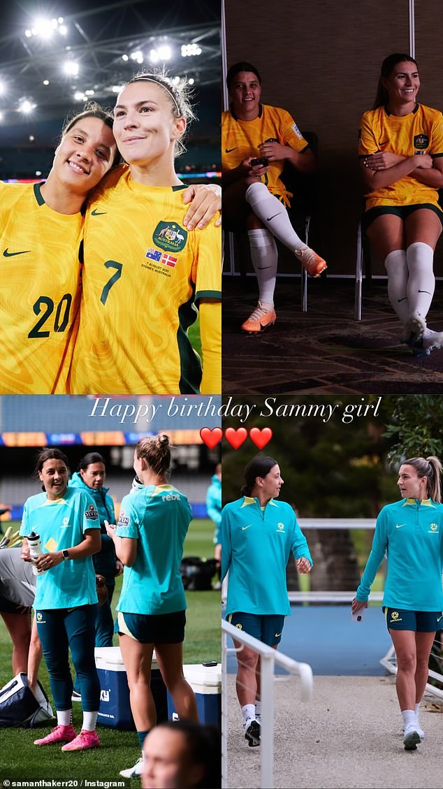 Vice-captain and left-back Steph Catley also sent Kerr birthday wishes via social media