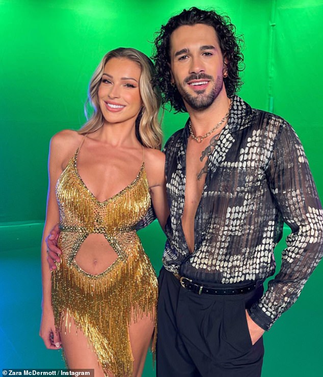 Pete signed up after it emerged his girlfriend Zara, 27, was physically and verbally abused by her professional dance partner Graziano Di Prima during last year's series (Zara and Graziano pictured)