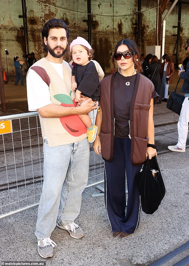 The 36-year-old makeup artist took to Instagram Stories on Wednesday and was asked about her family plans in a Q&A. Pictured with husband Michael Brunelli and their son Lucius