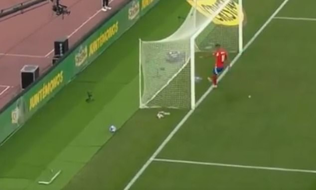 But the international will forever be remembered for the way Chile scored the equaliser