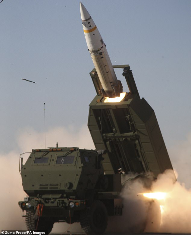 An ATACMS missile is fired in White Sands, New Mexico, United States