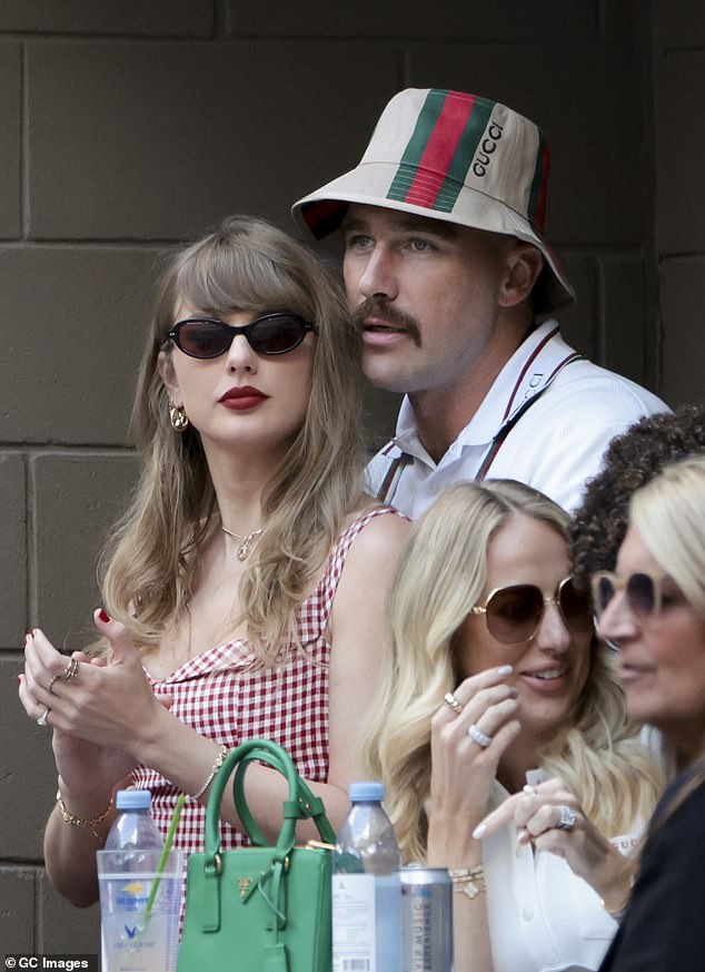 Taylor Swift and Travis Kelce attend the US Open Men's Final in Flushing, Queens