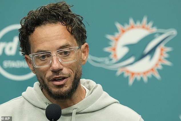 Dolphins coach Mike McDaniel (pictured) responded to the police video of Tyreek Hill on Wednesday