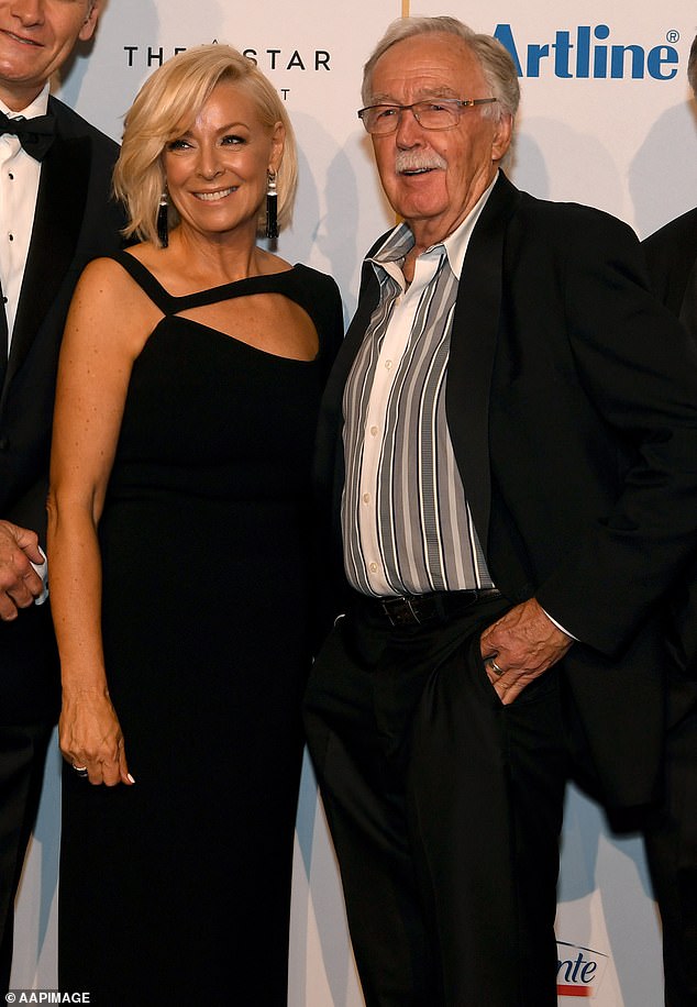 Negus was diagnosed with dementia about five years ago and has been living in a retirement home in Sydney since late 2021. He is pictured with 60 Minutes reporter Liz Hayes