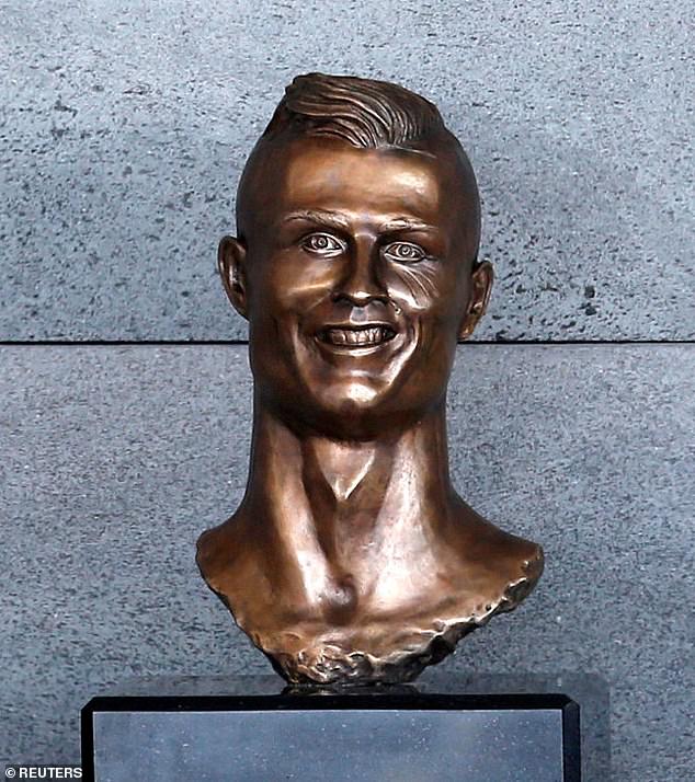 A bust of Cristiano Ronaldo went viral – for all the wrong reasons