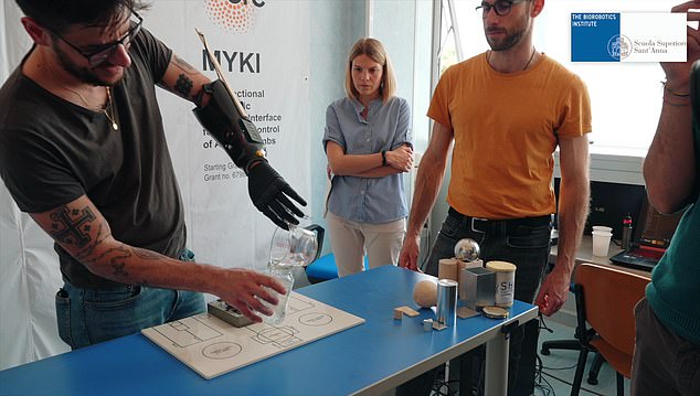 A research team in Pisa, Italy, from the BioRobotics Institute has developed the robotic hand that can convert signals from the brain into movement using small magnets implanted in the muscles of the forearm