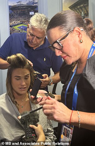 For Sabalenka's eyeshadow, Crouch used a mix of two palettes: Too Faced's $54 Better Than Chocolate Eyeshadow Palette and a bronze-toned Tom Ford palette that has unfortunately been discontinued called Coco Mirage