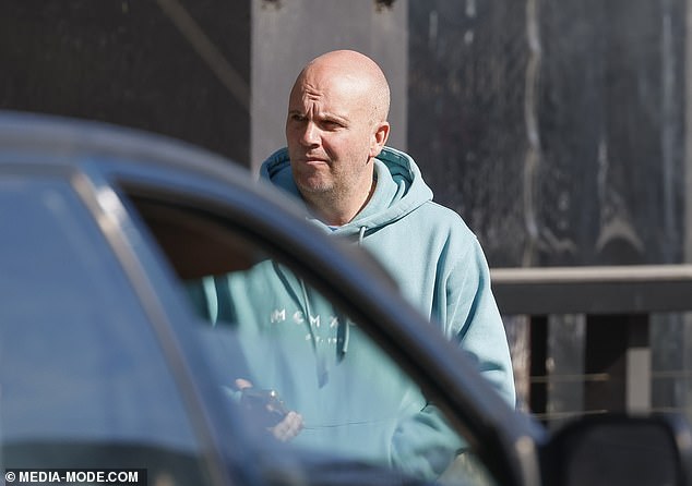 Two days after their split in August, Freeman's estranged husband Jame Marsh (pictured) was spotted alone for the first time leaving a cafe in Brighton, Melbourne.