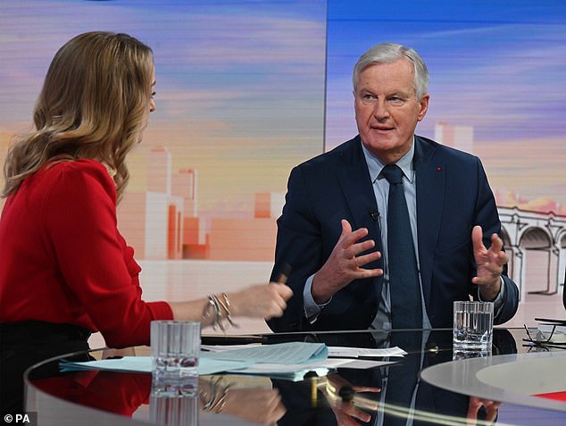 Michel Barnier, the former EU Brexit attacker, now Prime Minister of France, appears with Laura Kuenssberg on Sunday in 2023