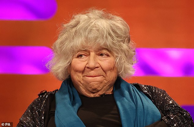 Miriam Margoyles on the Graham Norton Show in November 2023