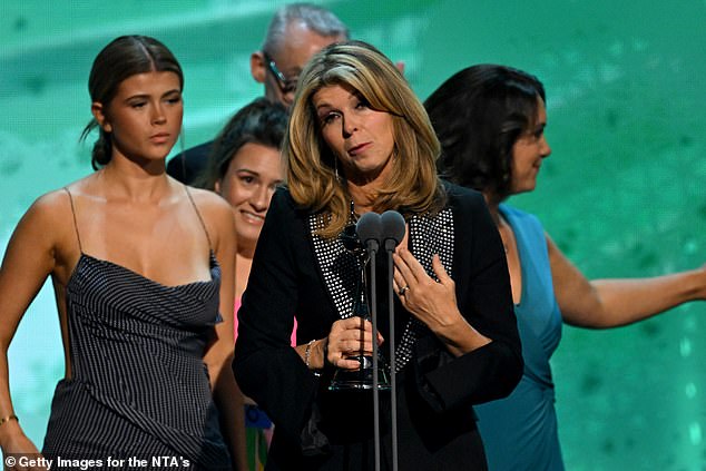 Kate Garraway also made an emotional appearance on stage as she won the award for Best Documentary