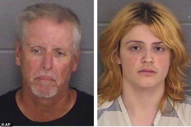 Colt Gray (right) faces four counts of murder, while his father, Colin Gray, 54, (left) was arrested and faces four counts of involuntary manslaughter, two counts of second-degree murder, amid allegations he gave his son the AR-15-style rifle used in the massacre.