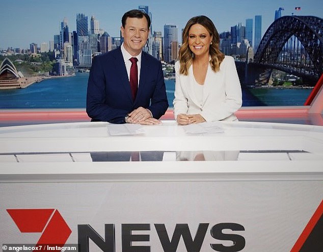 Cox (pictured with Ferguson) is not new to the television screen, having become best known as co-presenter of the weekend 6pm 7News bulletin, a role she has held since 2014.