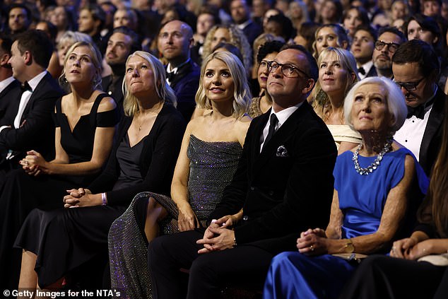 The couple, who have been married since 2007, made a rare joint appearance at the awards ceremony as the former This Morning presenter made her red carpet return