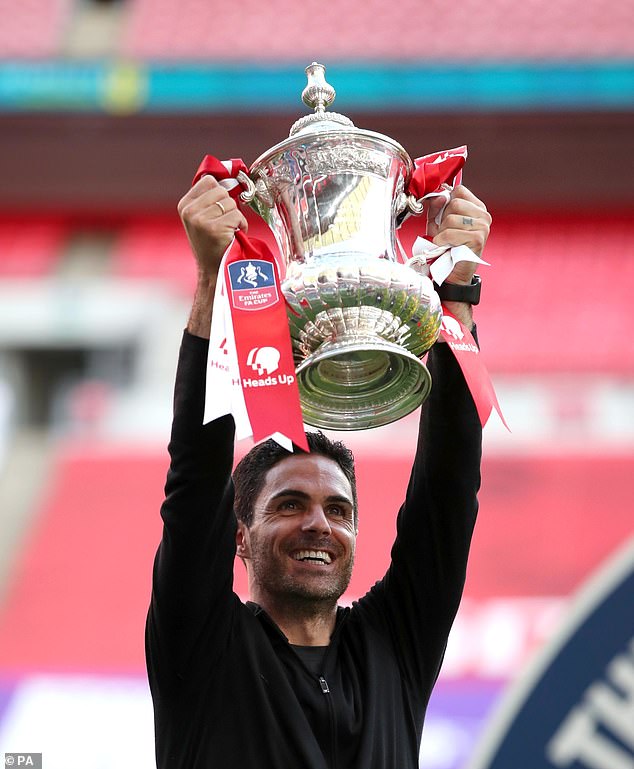 Arsenal's 2020 FA Cup victory remains the only major trophy Arteta has won with the club