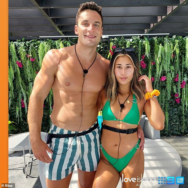 Tina initially found romance with AFL star Mitch Hibberd, 27, when she appeared on the reality series in 2021 and they were crowned winners, before splitting shortly after. Both pictured