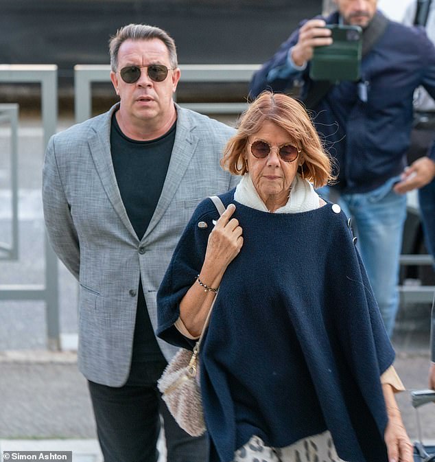 Gisèle Pélicot arrives at the court in Avignon, France on the eighth day of the trial