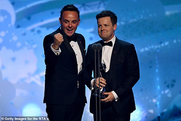 Ant and Dec won the Best Presenter award for the 23rd time, a record, as they were the big winners at the NTAs