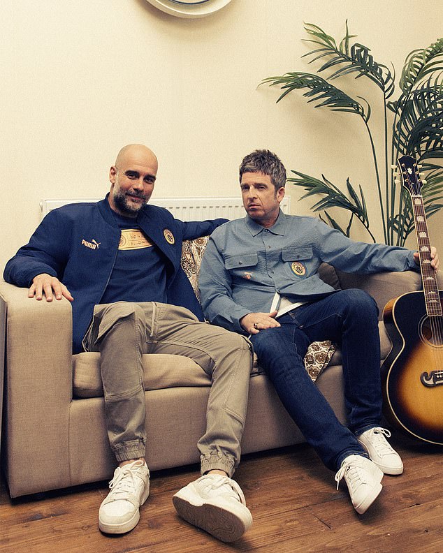 Lifelong City fan and British music royalty Noel Gallagher (right) co-designed the new comic