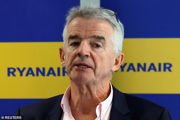 Ryanair boss Michael O'Leary has said he would 'love' to introduce a two-drink limit on his company's flights