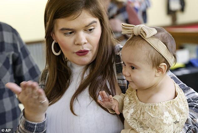 Morgan Shurtleff of Oklahoma took her daughter Cora Dibert (pictured here) for a routine blood test when doctors found lead levels four times the safe limit. 