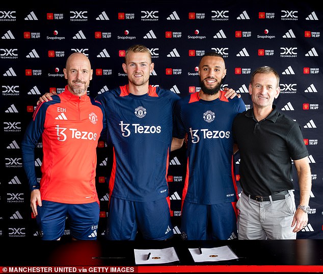 Defenders Matthijs De Ligt and Noussair Mazraoui joined United from Bayern Munich