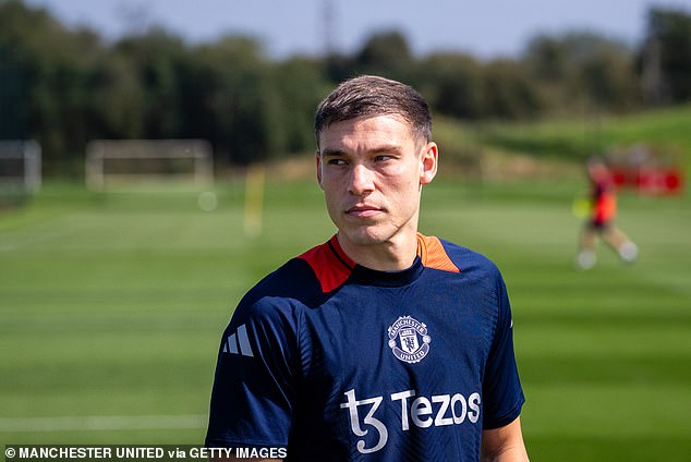 Midfielder Manuel Ugarte signed for United from Paris Saint-Germain on deadline day