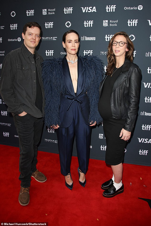 She posed with the film's director, Karrie Crouse, and Crouse's frequent collaborator Will Joines