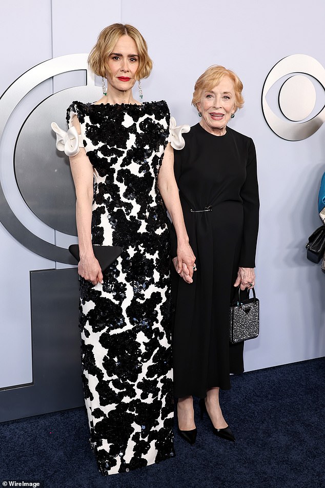 When she's not gracing the red carpet or starring in critically acclaimed films/TV shows, Sarah is busy spending quality time with her long-term partner Holland Taylor, 81; seen in June