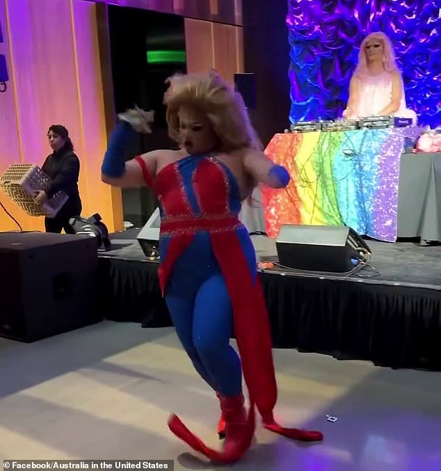 Drag DJ Kitty Glitter and performer Crystal Edge performed at the lavish Pride gala