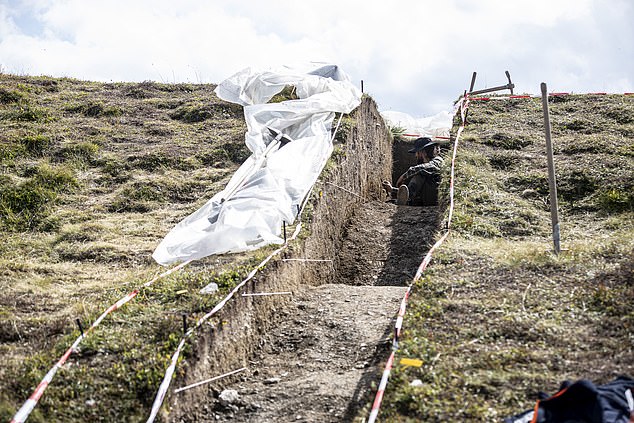 Researchers believe the elevation of the site gave soldiers an unobstructed view of the area, allowing them to see approaching troops.