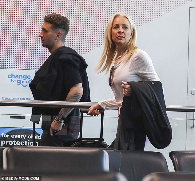 The Hit Network co-hosts have recently been hit with romance rumours and appeared at ease in each other's company as they walked through the arrivals hall together