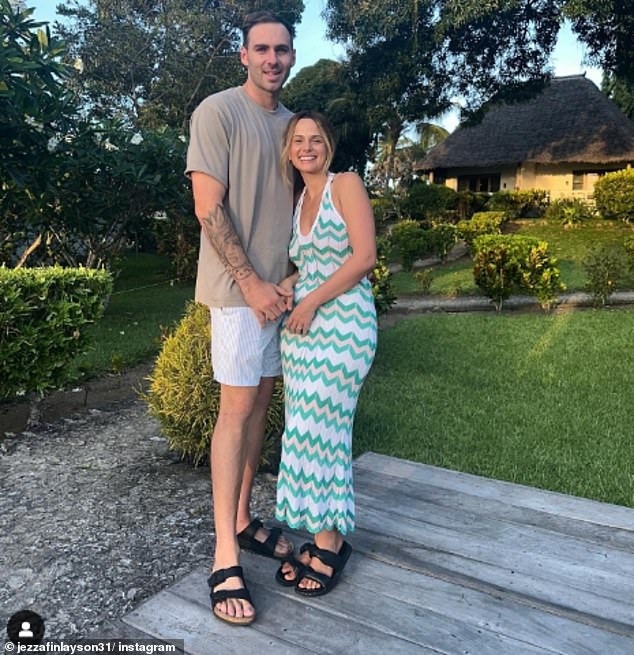 Finlayson's terminally ill wife Kellie (pictured together) shared an update on social media earlier this week as she continues to battle stage 4 bowel and lung cancer