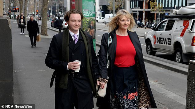 Lynn's son Geordie and his wife Melani attended the trial