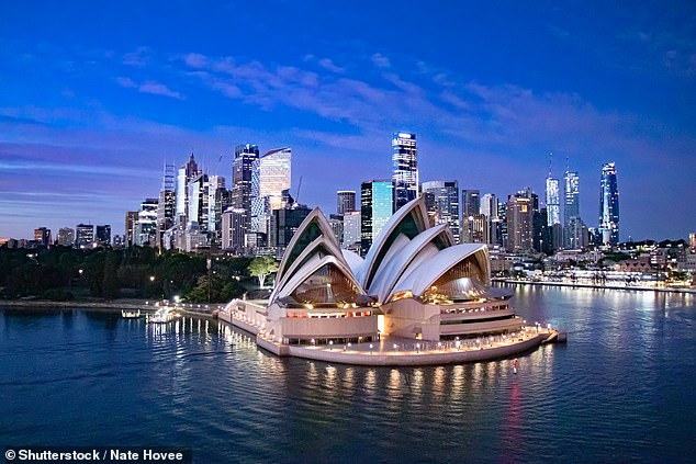 Australia was ranked third on the list of highest rated countries. Pictured above is the famous Sydney Opera House