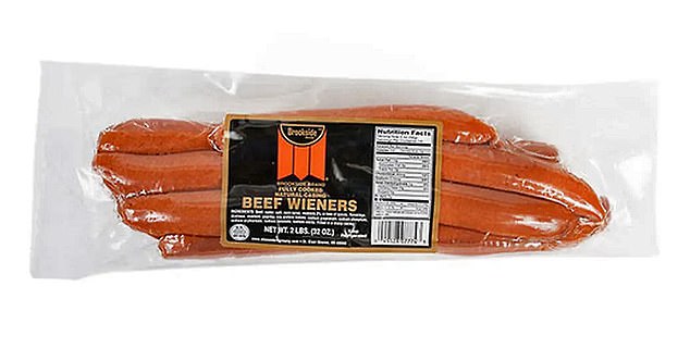 What the affected sausages look like in stores