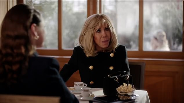 French First Lady Brigitte Macron appeared in one of the episodes, with one fan describing her appearance as 'wild'