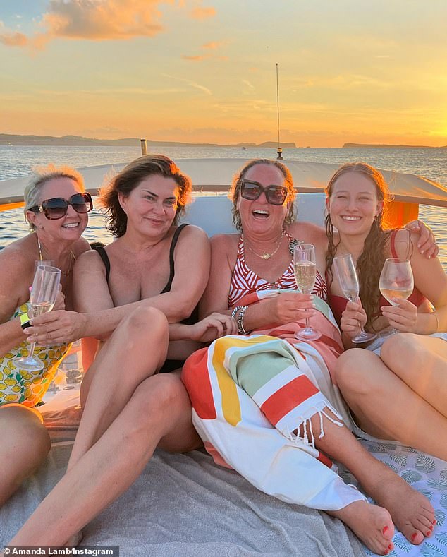 The TV personality revealed she made some friends during her holiday, as she shared a bunch of photos with her new friends