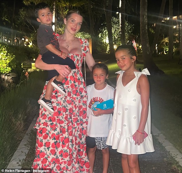 Helen shares Matilda, nine, Delilah, six, and son Charlie, three, with her ex, and admitted last week she felt 'invisible' during her relationship with the footballer