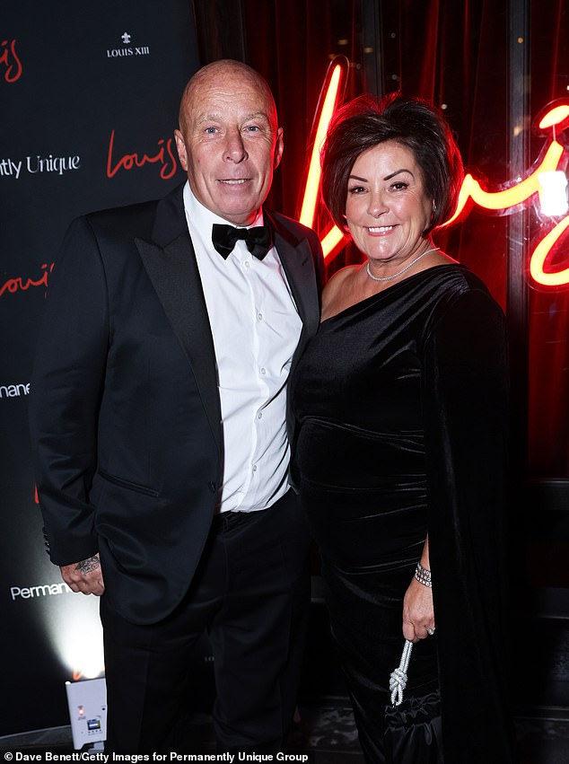 Coleen's parents Tony and Colette McLoughlin were also in attendance at the event and were dressed to impress