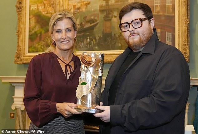 SS presented his debut womenswear collection at the Royal Academy of Arts in London on Friday and earlier this week the Duchess of Edinburgh presented him with the British Fashion Council's Queen Elizabeth II Award for British design.