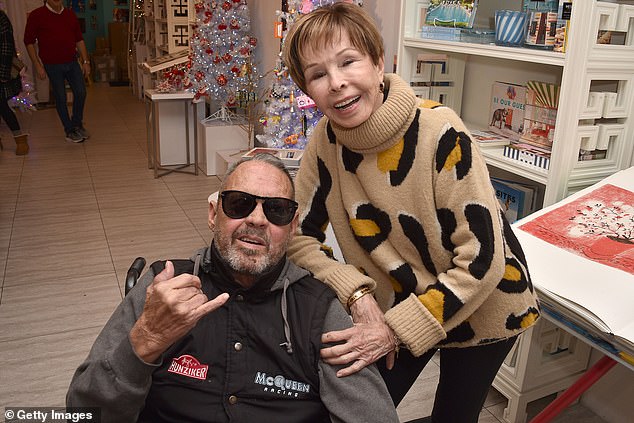 He is survived by his wife Jeanie and his children Steven, Chase and Madison, as well as his mother Neile Adams, who is 92. Chad is pictured with Neile in 2022 in Palm Springs, California.