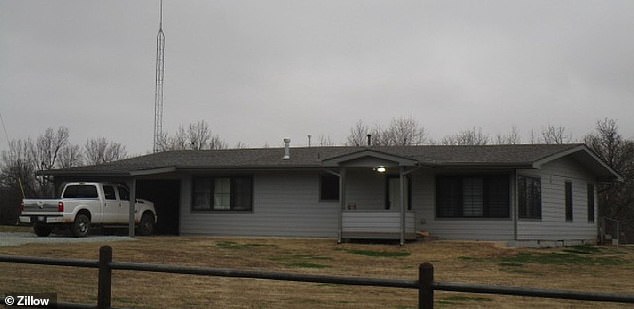 Collin murdered his father Charles Griffith in the pictured Oklahoma home on Valentine's Day 2023