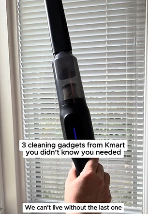 The handheld vacuum cleaner is suitable for quick cleaning jobs such as sweeping away crumbs under the couch