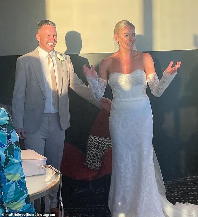 They exchanged vows in an intimate ceremony in Brisbane, surrounded by their loved ones, and kept the big news a secret until after the wedding.