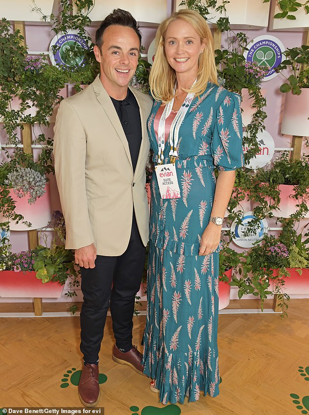 The TV presenter welcomed his first child Wilder on May 14 with wife Anne-Marie Corbett, 46, (pictured) who is already a mother of two.